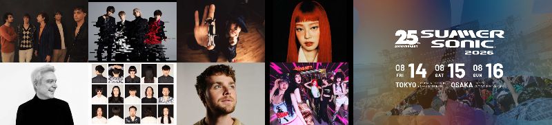 サマソニ2026 第一弾アーティスト発表!!25周年を飾るヘッドライナーがついに明らかに